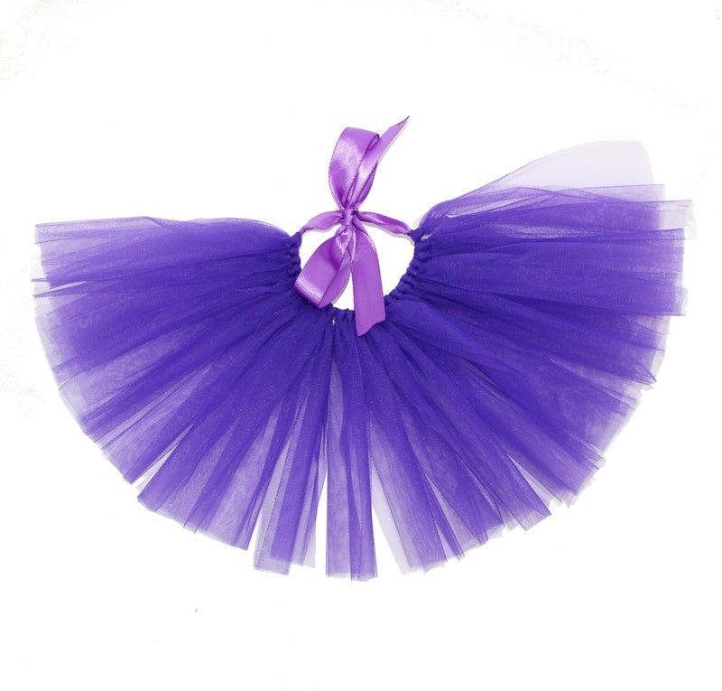 Pawpatu Handcrafted Purple Mesh Tutu for Extra Small Dogs - Image 1